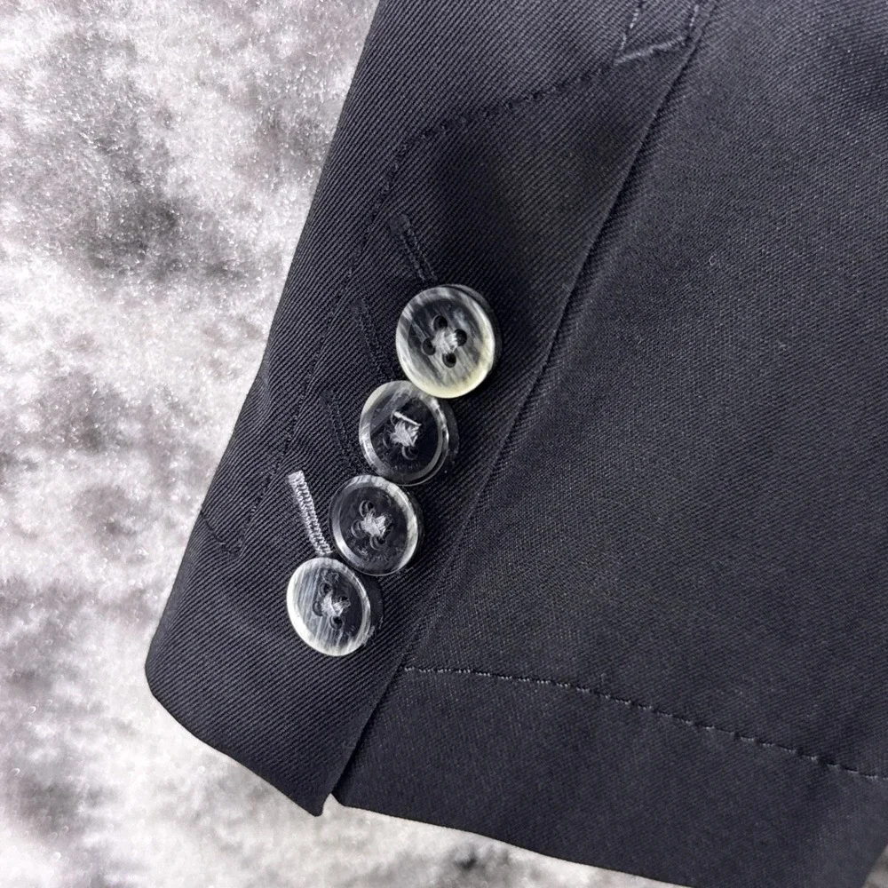 Hugo Boss Marick Sports Jacket Mens 42R Black Unstructured Slim Office Career